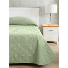 CozyCare Classic Bedspread, Spa Green